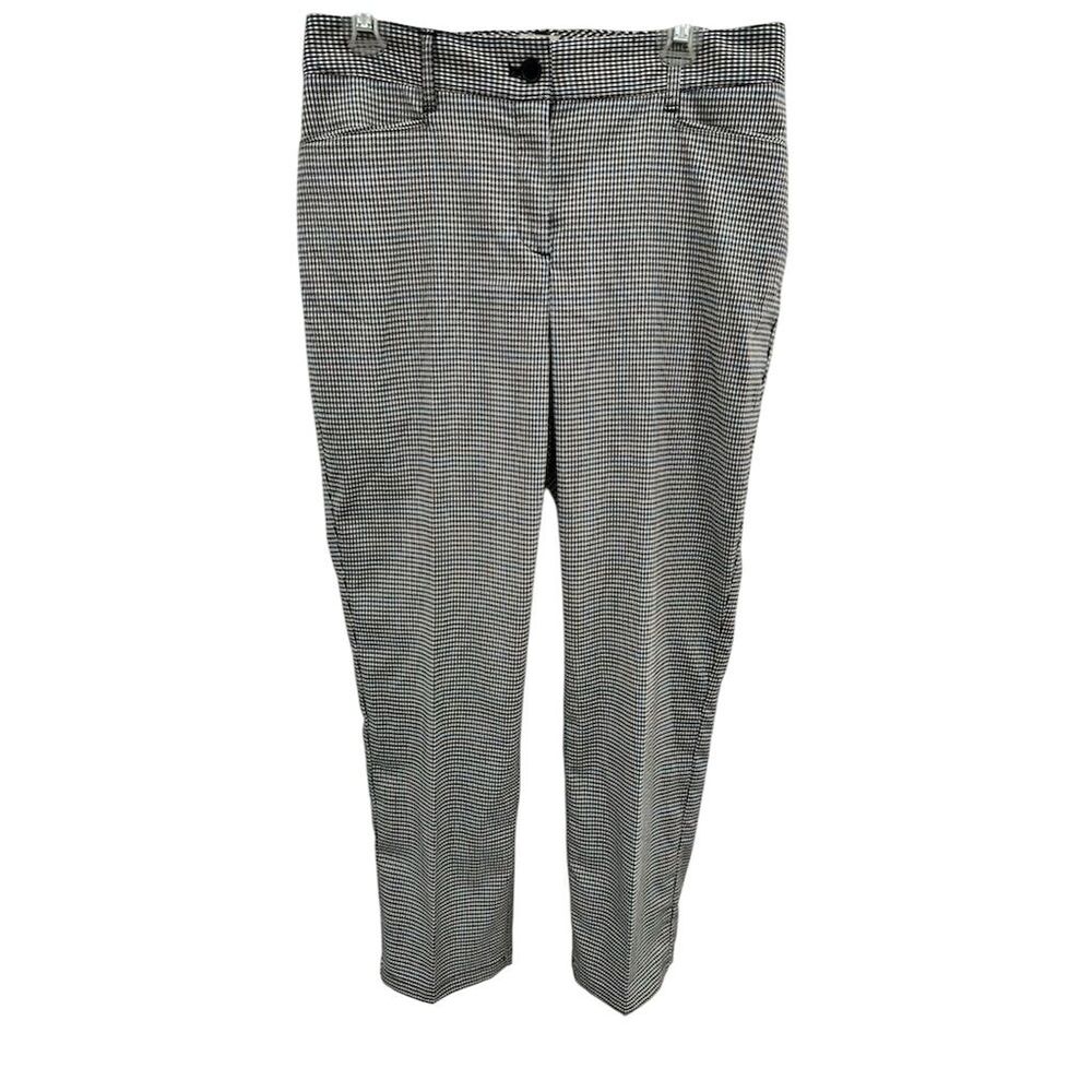 Talbots Women's Curvy Fit Ankle Pants‎ Size 8 Multicolor houndstooth